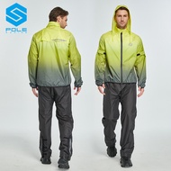 POLE－RACING | ชุดฝนสำหรับขี่มอเตอร์ไซค์ กันน้ำ น้ำหนักเบา แยกส่วนได้