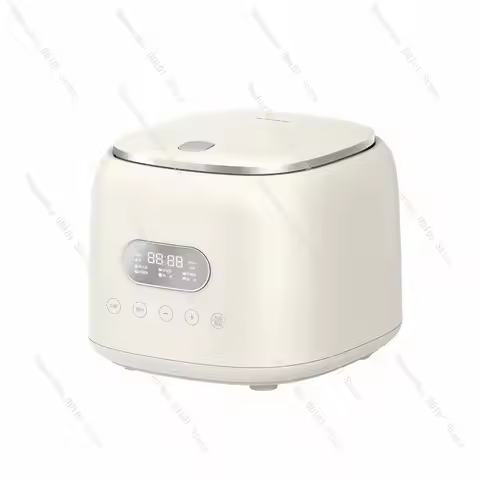 Mini Rice Cooker Stainless Steel Non Coating Inner Pot Compact Electric Cooker Rice Soup Separation 