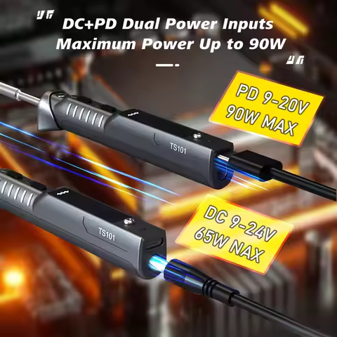Original TS101 Soldering Iron 65W Mini Programmable Thermostat LCD Displays TS100 Soldering Iron Upg