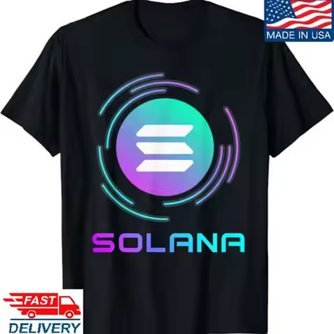 Cool Solana Sol Crypto Coin Blockchain To The Moon T Shirt
