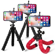 STM🔥QM Sponge Octopus Tripod Universal Lazy Mobile Phone Holder Portable Camera Tripod Plus Mobile Phone Clip Holder for