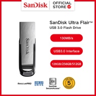 SanDisk Ultra Flair 128GB/256GB/512GB USB 3.0 Flash Drive (Speed Up to 150MB/s)