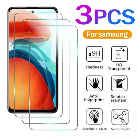Tempered Glass Samsung 3PCS Screen Protectors for Samsung Galaxy A05 A15 4G A25 A35 A55 Samsung A04 
