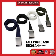 POWER CAT Tali Pinggang Sekolah / School Belt - Navy Blue/Green/White/Black (1.3M)