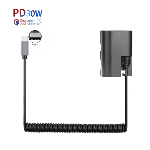PD USB-C LP-E6 LP-E6N Dummy Battery DC Power AC Adapter For Canon EOS 5D 6D 7D 60D 70D 80D 90D Mark 