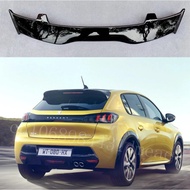 High Quality ABS Plastic For Peugeot 208  Spoiler Carbon Fiber Look Hatchback Roof Rear Wing Body Ki