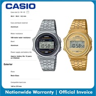 Casio Vintage A171WEG Stainless Steel Band Unisex Watch A171WE-1ADF A171WEG-9ADF