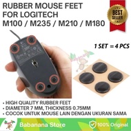 Logitech M100 M235 M210 M180 Mouse Feet Replacement Rubber Base