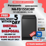 [FREE BASIC INSTALL] Panasonic NA-FD155X3BT 15.5kg Powerful Clean & Convenient Top Load Washing Mach