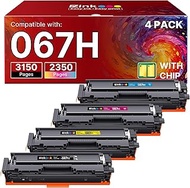 E-Z Ink 067H Toner Cartridge Set for Canon 067h Toner BK/C/M/Y 067 Toner Cartridge for Copier/Scanne