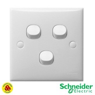 Schneider Triple Classic Switch E33_1_2AR_WE 3 Gang 1 Way Switch 3 Gang Switch