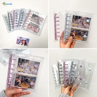 A7 Photo Album Cover 10pcs Card Holder Double Buckle Transparent Photocard Storage Guca Binder Book