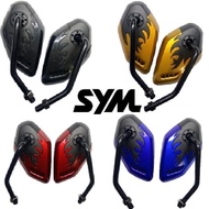 SYM VF3i-VF 125 MOTORCYCE SIDE MIRROR SHORT STEM COLOR RED GOLD BLUE BLACK ACCSSORIES 1PAIR FMOTORCY