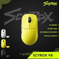 DL Scyrox V8 / V-8 Ultra Lightweight Gaming Mouse PAW-3950 8K Polling Rate