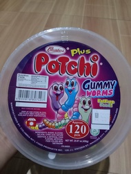 Potchi Gummy Worm Approximately 120 pcs 450g