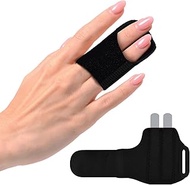 VHOPMORE Upgraded Finger Splint Finger Buddy Splints with 2 Metal Bars, Adjustable Trigger Finger Br