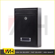 Outdoor post mailbox rainwater-proof mailbox with /key lock letter box mailbox Suggestion box