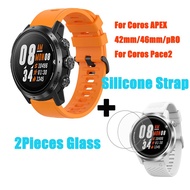 Coros Apex Pro Strap Bracelet Wrist Band APEX 46mm /APEX 42mm Watch Band Coros pace 2 Straps + Screen Glass Film