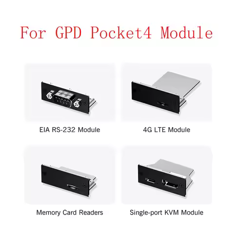 Original Module For GPD Pocket 4 RS-232 /Single KVM /4G LTE Module For Pocket 4 Windows Touch Screen