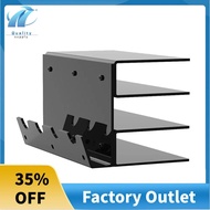 Keyboard Display Stand Acrylic 3 Tier Stand Frame Shelf for Study Room Exhibition Black