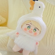 20cm Cute White Goose Doll Clothes Cotton Doll Clothes Duck Doll Clothes Headgear Doll Clothes