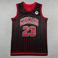 2026 Bulls No. 23 Black Stripes Announcement Edition Basketball Uniform Embroidered Vest Jersey 7ANC