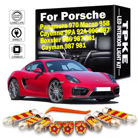 TPKE Canbus Interior LED Light Kit For Porsche Panamera 970 Cayenne 9PA 92A 996 997 Boxster 986 987 