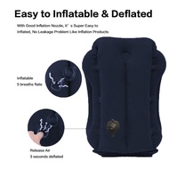Inflatable Travel Sleeping Bag Portable Cushion Neck Pillow for Men Women Outdoor Airplane Flight Tr