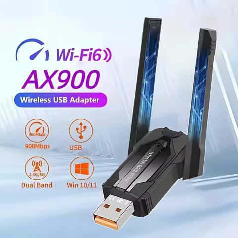 Wireless USB WiFi Adapter Wifi6 2.4g 5GHz, Plug and Play for PC, High-Speed Internet Connectivity, C