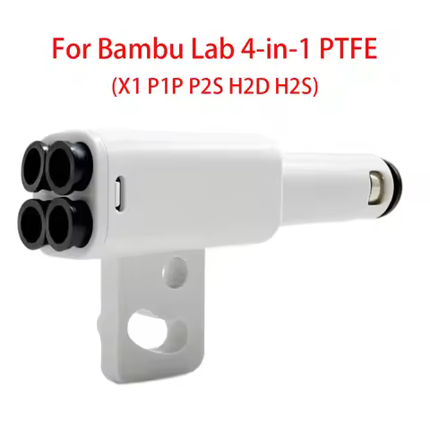 For Bambu Lab P2S 4-in-1 PTFE Adapter material pipe expansion port AMS connect 4 feeding modules For