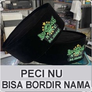 Sokki 50% Peci Nu name boy black velvet kopiyah embroidered name Latest