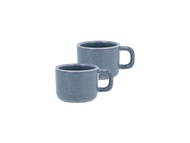 丹麥 VILLA COLLECTION 粗陶咖啡杯/ 霧藍/ 100ml