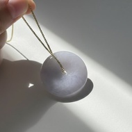 【願‧平安】紫羅蘭翡翠平安扣項鍊 | 天然緬甸玉A貨翡翠 | 送禮