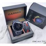 Jam Tangan Pria Garmin Running-2230 Digital Tali Rubber Free Tali Rubber Cadangan Tanggal Hari Aktif