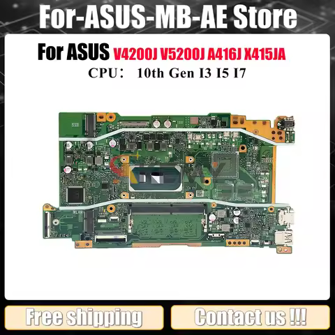 X415JA Laptop Motherboard For ASUS VivoBook V4200J X415J X415JA X415JP A416J X415JAB X415JF V5200J M