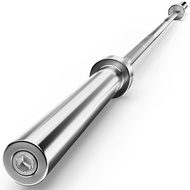 Olympic Barbell Curl Bar EZ Bar Strength Training Bar Threaded Chrome Barbell Bar for Weightlifting,