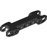Bricks Tech - Axle & Pin Connector 2x7 w/ 2 Ball Joint Sockets Sqr Ends & Closed Side Axle Holes - 6