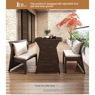 Modern Outdoor Balcony Table And Chair Set Coffee Table Tempered Glass Europe Style/Balcony Garden C