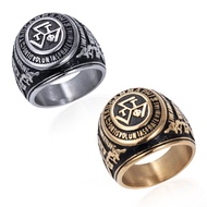 New Design Men's Fashion Pure Stainless Steel Ring Tau Gamma Phi Ring Size 6-14