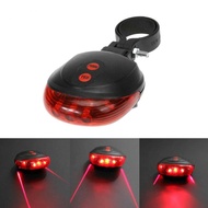 Oval Laser Bicycle Tail Light 5 LED Safety Line Bicycle Tail Light
