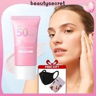 24h Shipping [gift]laikou Sakura Facial Sunscreen Cream 50g Uv Protection Waterproof Product Whiteni