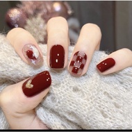 Red upturned nails CNY