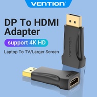 Vention Vention Dp To Hdmi Adapter 4K Male to Female Video Audio Converter Gold Plated Display Port 