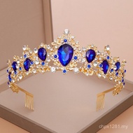 Station Crown Crown Hoop Rhinestone Alloy Headwear Bridal Hair Crystal Crown Big QFDQ