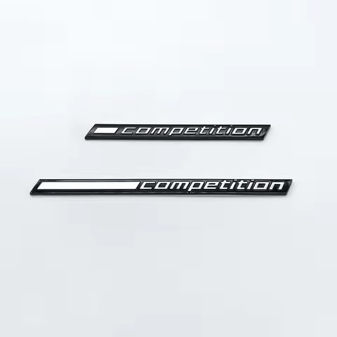 3D ABS Car Trunk Emblem COMPETITION Bar Underlined Emblem for BMW M2 M3 M4 M5 M6 M8 X2M X3M X4M X5M 