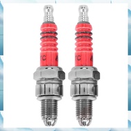 [W F S B] Pack of 2 Racing 3 Electrode A7tc for 50cc 110cc 125cc 150cc Atv Scooter Dirt Bike Go Kart