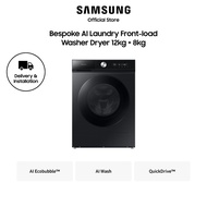 [Climate Voucher Eligible] Samsung WD12BB944DGBSP Front Load Washing Machine, 12KG/8KG, 4 Ticks