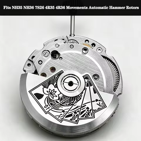 Mod NH35 NH36 Movement Automatic Hammer Rotor Fits NH35 NH36 NH38 NH39 7S26 7S36 4R35 4R36 Movement 