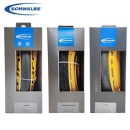 Schwalbe มาราธอน Racer ONE KOJAK 16นิ้ว16x1 1/3 32-349 35-349ยางด้านข้างสีเหลืองเบาสำหรับล้อพับ Brom