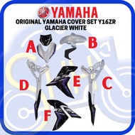 ORIGINAL YAMAHA Y16ZR Y16 COVER SET GLACIER WHITE BODY SET PER ITEM YAMAHA Y16ZR 2023 ORIGINAL HONG 